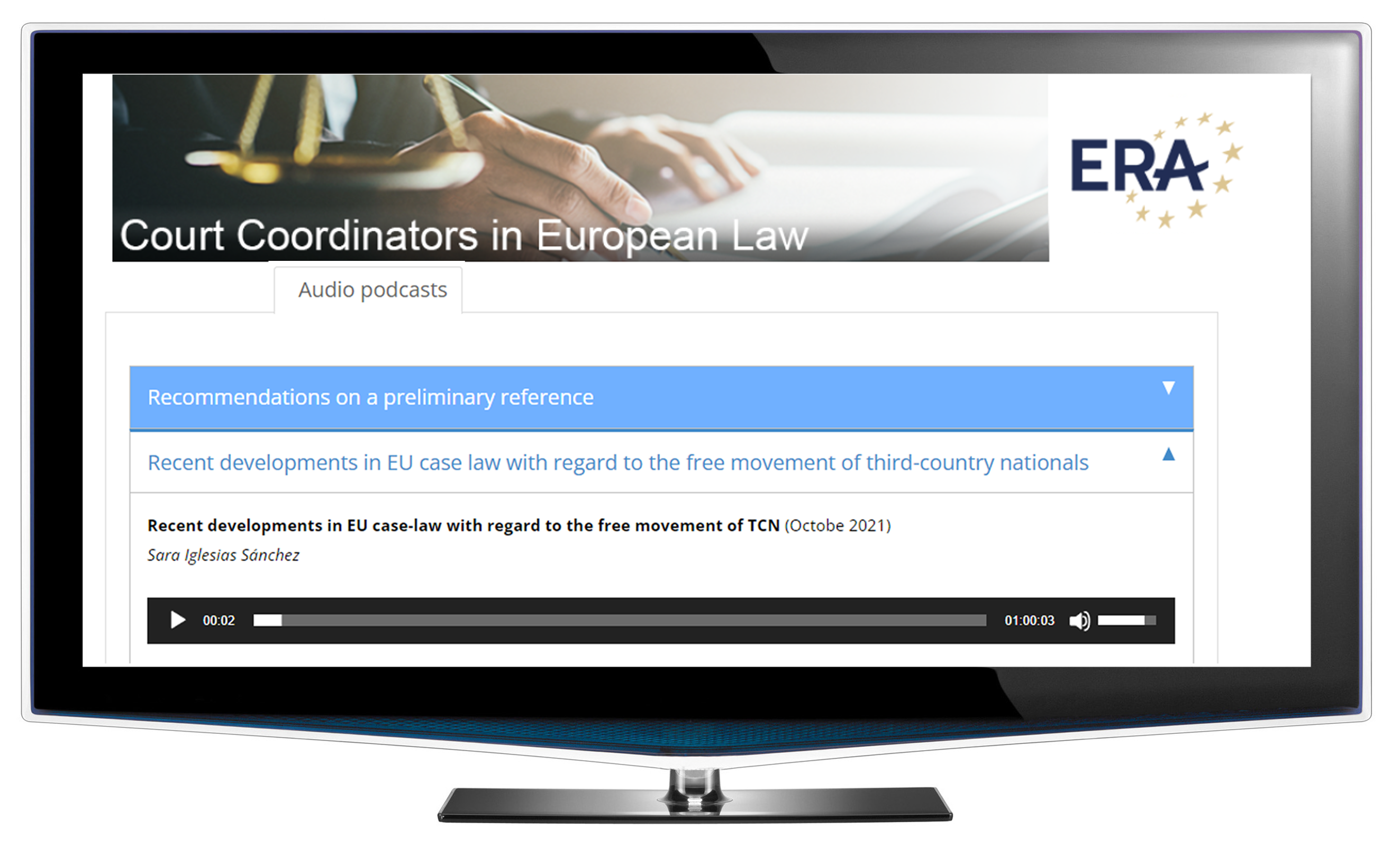 Audio podcasts, training materials and case studies on Citizenship can be found on the project subsite Court Coordinators in European Law.