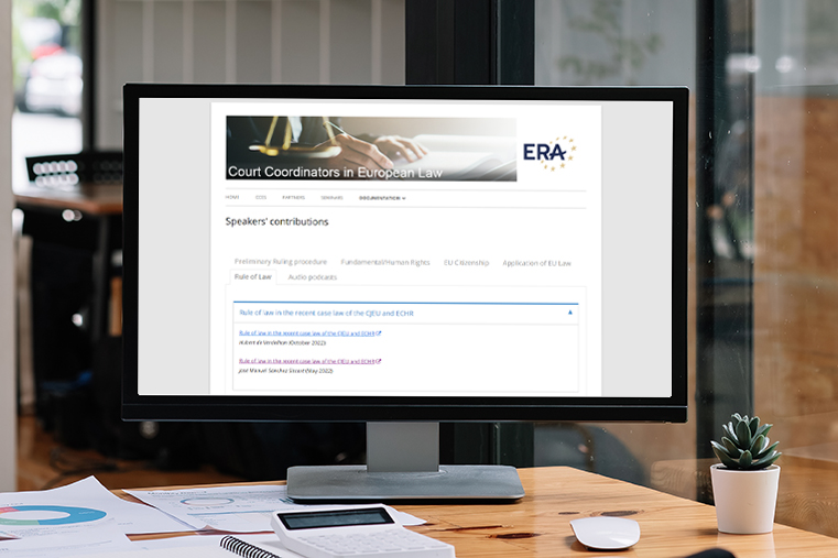 Comprehensive information including video podcasts and training materials about the Rule of Law in the European Union and the RoL in the recent case law of the CJEU can be found on the following project subsites: Advanced training for court coordinators in European law and Young European Lawyers Academy. Comprehensive information including video podcasts and training materials about the Rule of Law in the European Union and the RoL in the recent case law of the CJEU can be found on the following project subsites: Advanced training for court coordinators in European law and Young European Lawyers Academy.