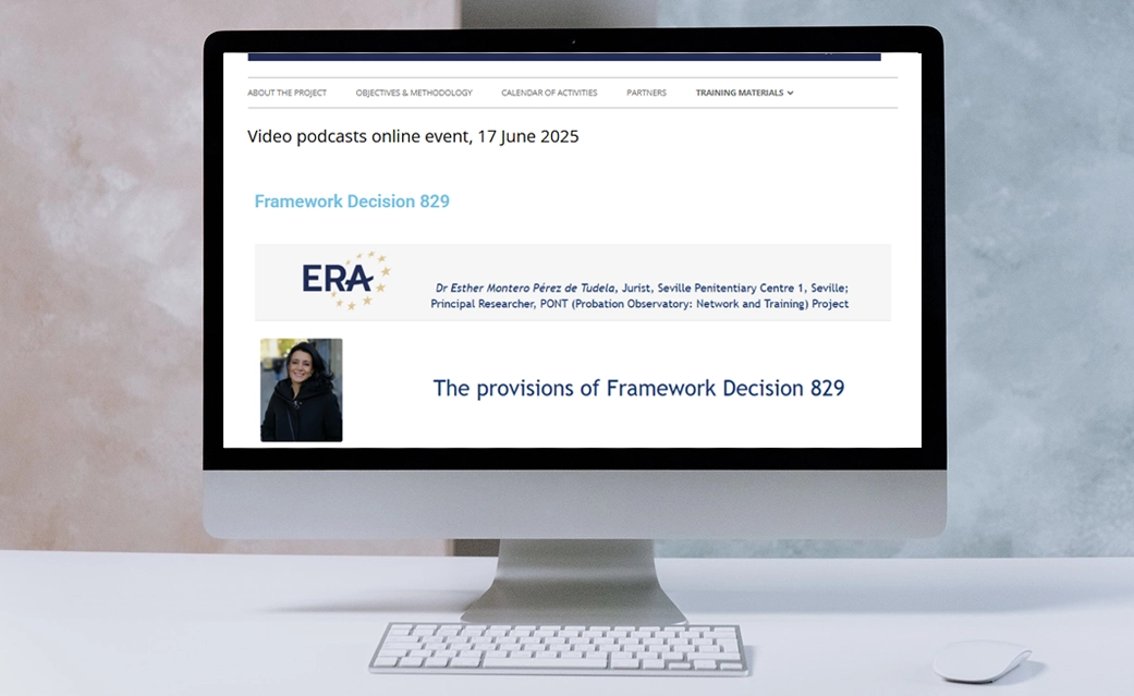 Detention, Alternatives, Mutual Trust and Mutual Legal Assistance. Several e-presentations and video podcasts on various topics like The European Prison Rules or Framework Decision. Detention, Alternatives, Mutual Trust and Mutual Legal Assistance. Several e-presentations and video podcasts on various topics like The European Prison Rules or Framework Decision.