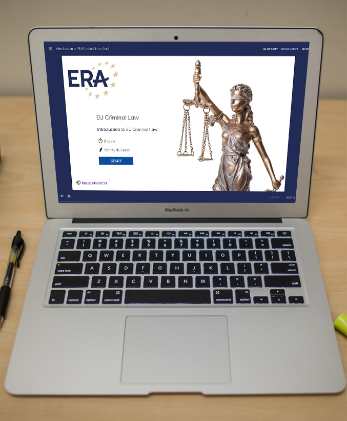 This 3 hour e-learning course on EU criminal law is a guide through the fundamental characteristics of EU criminal law and aims to provide insight into what EU criminal law entails and what it does not entail. The course is divided in five modules, an introductory video and a quiz for self-evaluation.